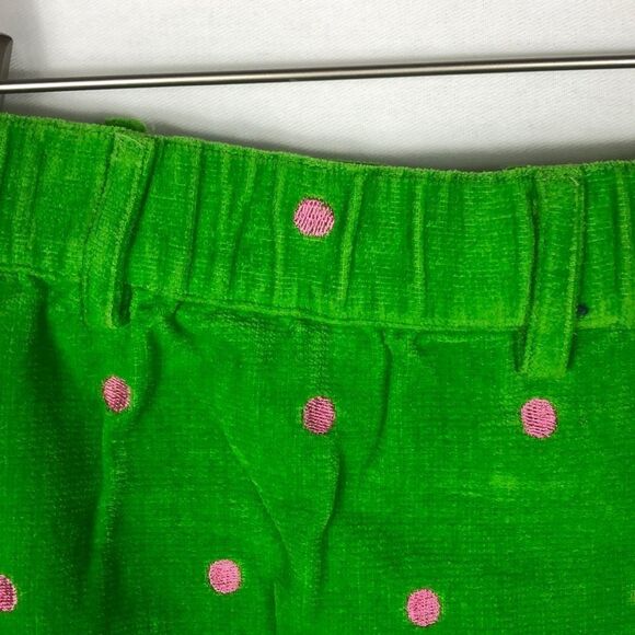 Nick Nack Patty Wack green skirt/pink polka dots - Picture 4 of 6